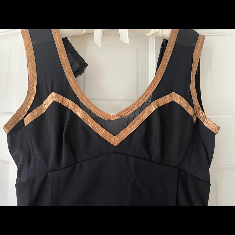 NWOT Dolce & Gabbana Black and Gold Cocktail Dress